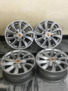 13" Inch Alloy rims fresh condition