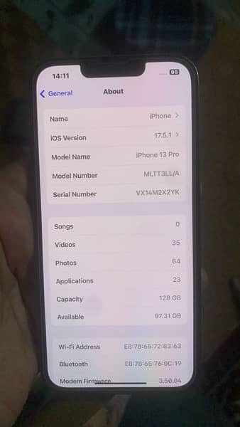 IPhone 13 Pro 128GB Non PTA 6