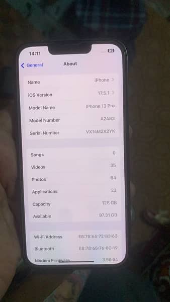 IPhone 13 Pro 128GB Non PTA 7