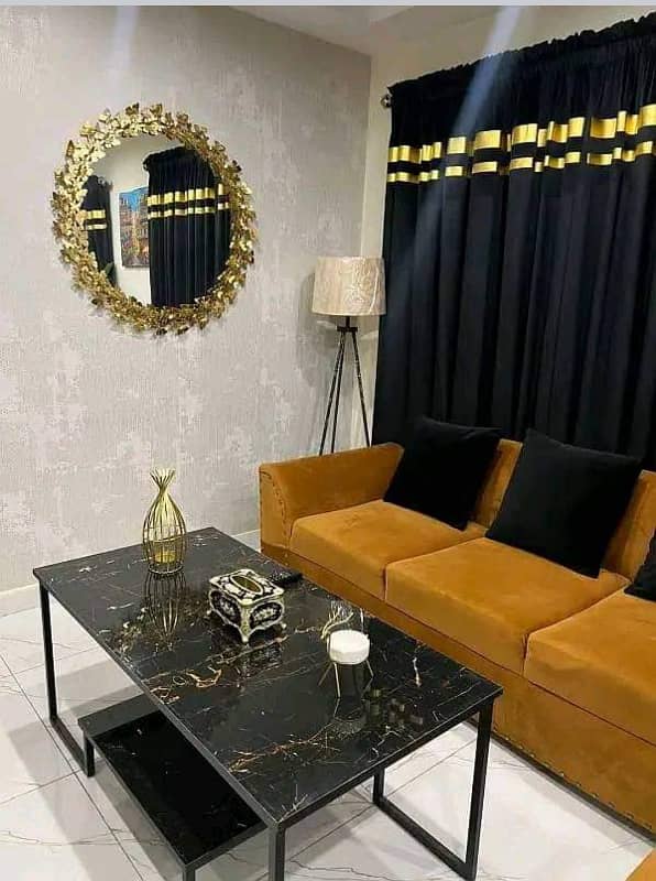1 Bedroom VIP Full furnish flat per day available in Bahria town Lahore 5