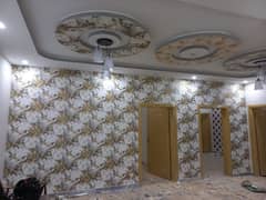 Wallpaper/PVC pannel/media wall/LCD wall/CNC/gypsum board/cement board