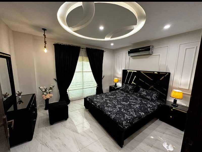 1 Bedroom VIP Full furnish flat per day available in Bahria town Lahore 12