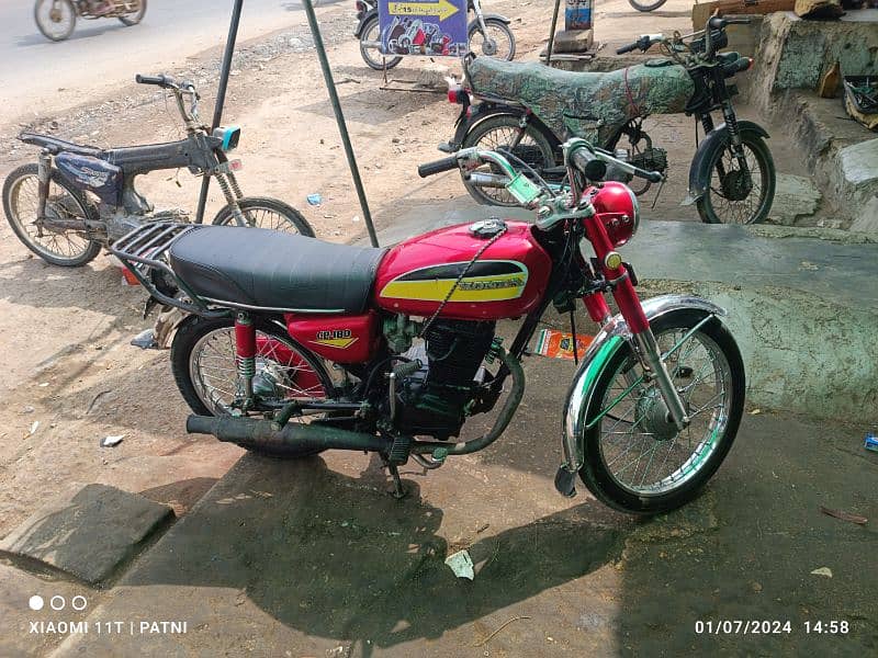Honda 180 Karachi number 0