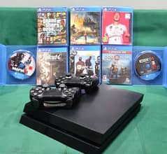 ps4 console with games 0