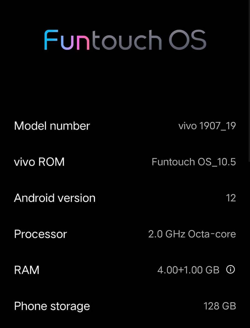 Vivo S1 4+1GB Ram 128GB Storage 1