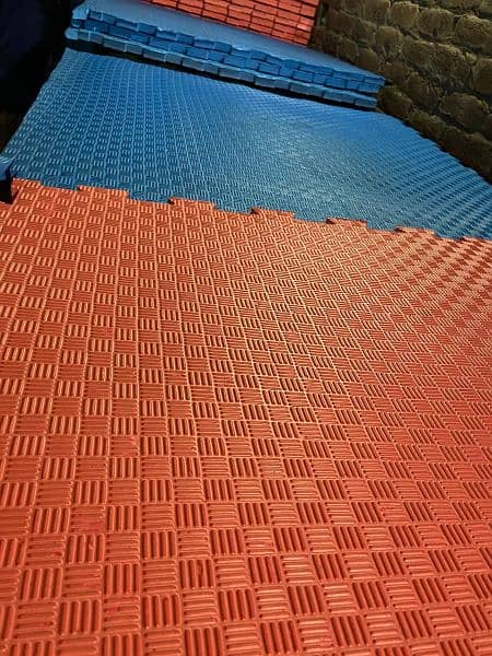 Gym Rubber Tiles / Youga Mat / Mat / Wallpaper / Wooden Floor / Fluted 5