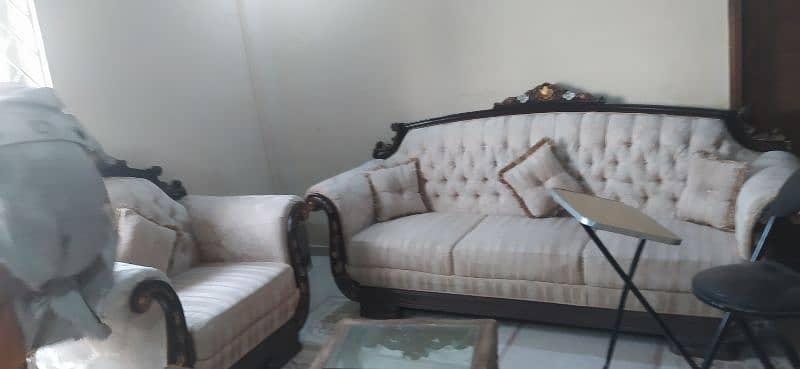 6 seater wooden sofa set 10