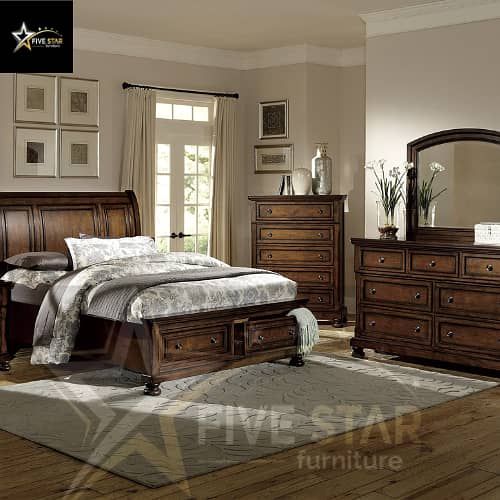 Bed Set / Wooden Bed / King Size Bed / Double Bed / Single Bed 2