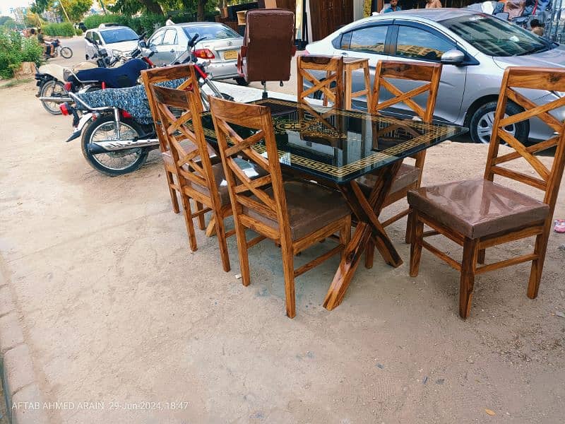 Daining Table 6 Seater orignal shesham wood 2