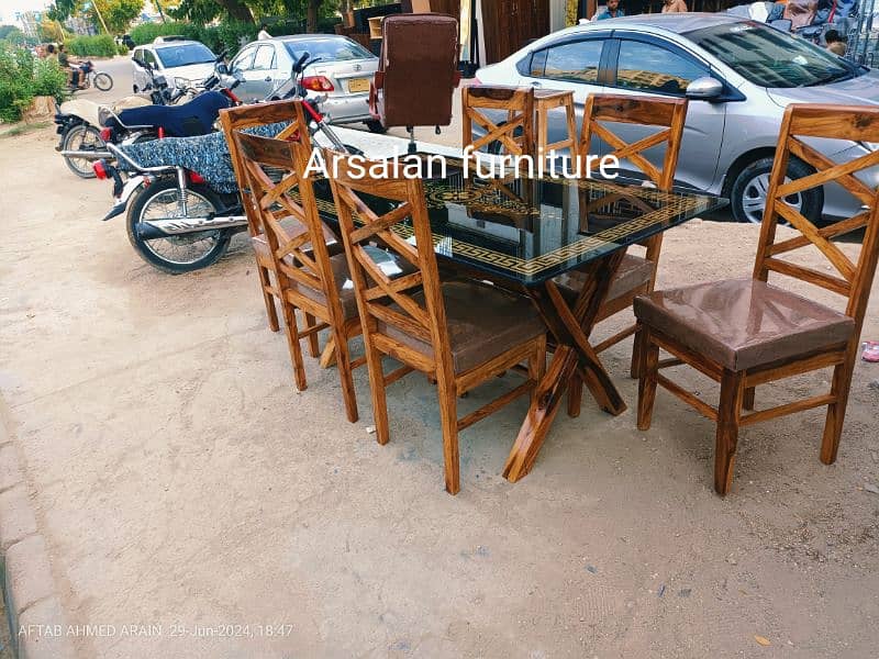 Daining Table 6 Seater orignal shesham wood 3