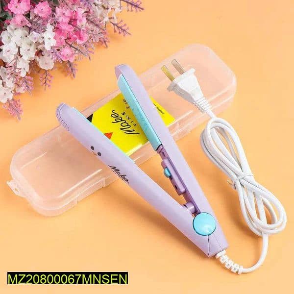 mini portable hair straightener 0