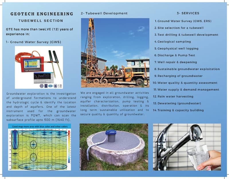 Water Survey, Water Detection, Water Searching Boring, Drilling, ERS 14