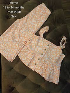 two piece western dress 18 to 24 months