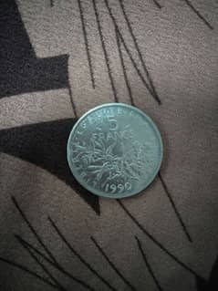 5 frances coin 0