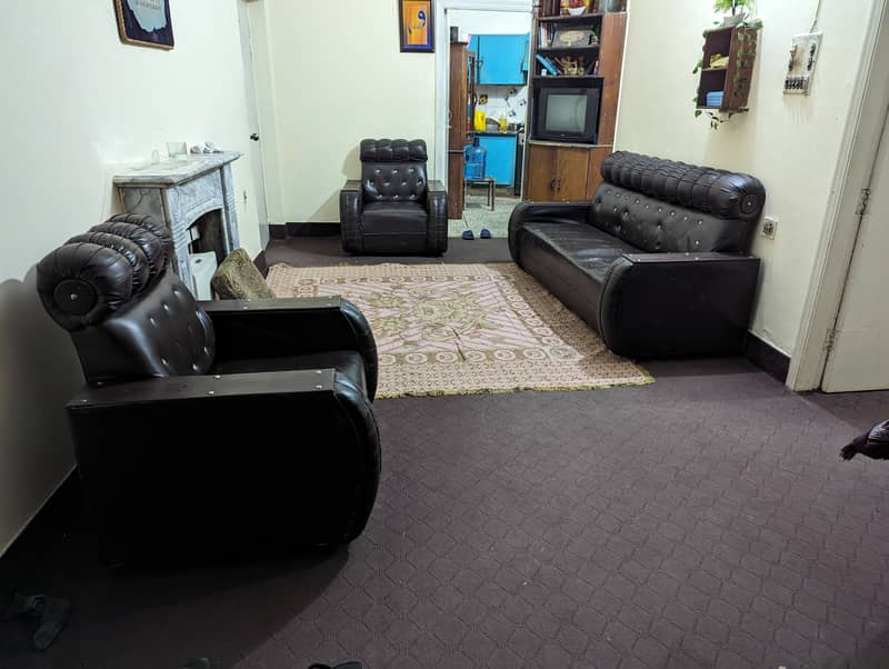 5 Seater Sofa Set Leather 1