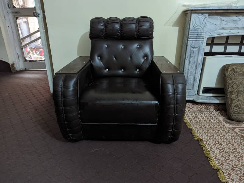 5 Seater Sofa Set Leather 4