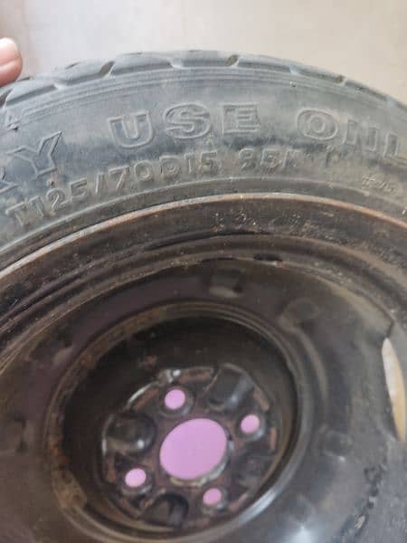 Japanese spare wheel Tyre. corolla civic platz size 15 2