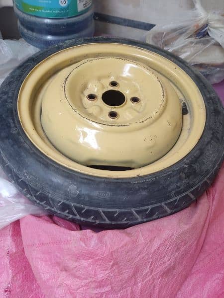 Japanese spare wheel Tyre. corolla civic platz size 15 6