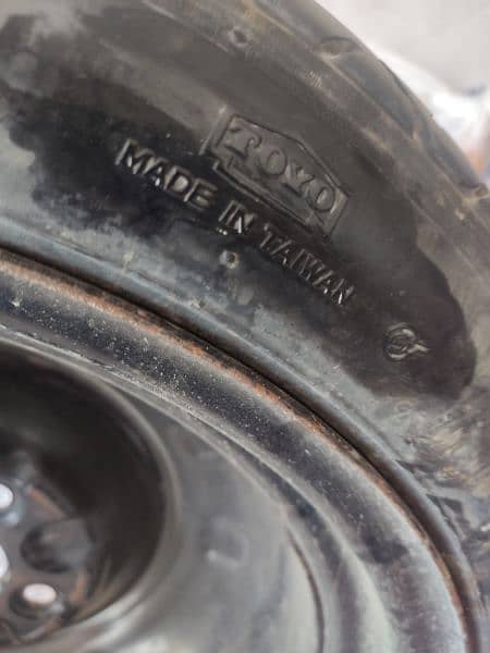 Japanese spare wheel Tyre. corolla civic platz size 15 9
