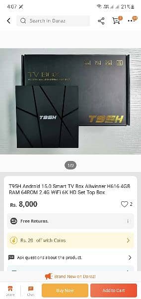 Android TV BOX T95H 6GB 128GB 5