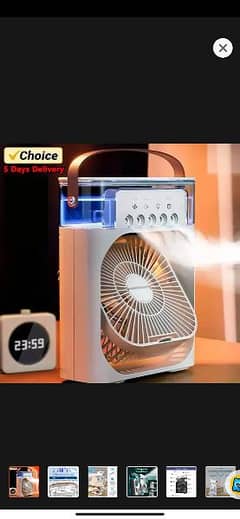 3 in 1 Fan Alr Conditioner Household Small Air Cooler LED Night light