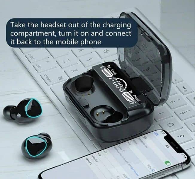 M10 Wireless Bluetooth Earbuds 2