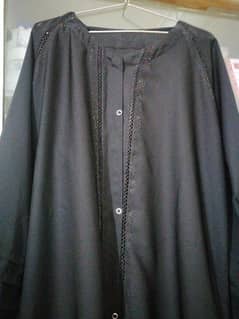 1ps Abaya colour black without topata