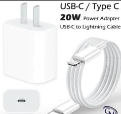 Iphone 20w Fast Adapter and Cable