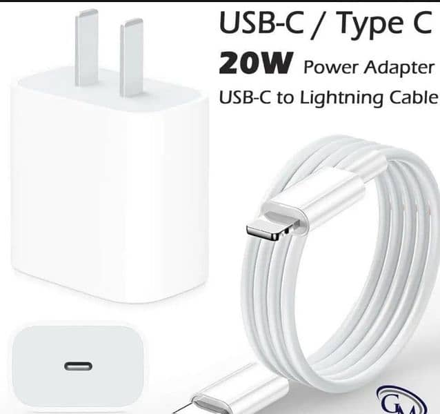 Iphone 20w Fast Adapter and Cable 0