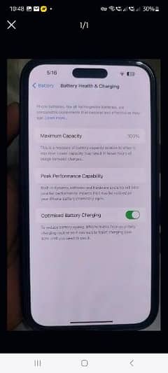 Iphone 14 Pro Max USA-LLA10/10 100% Battery Non PTA