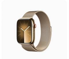 Apple Watch Series 9 GPS + Cellular, 45mm Gold Stainless Steel Case