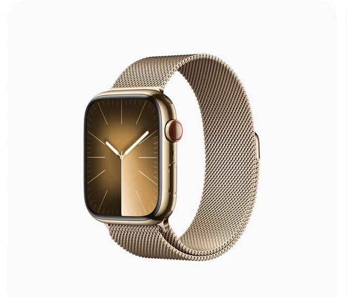 Apple Watch Series 9 GPS + Cellular, 45mm Gold Stainless Steel Case 0