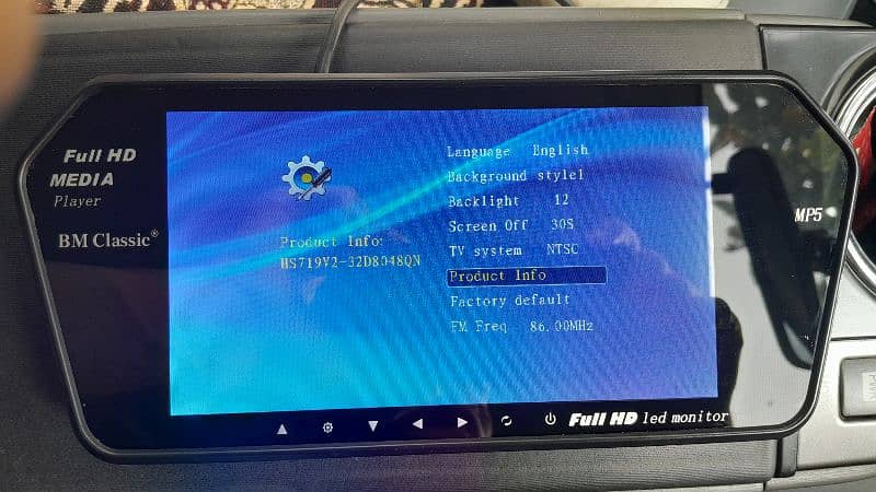 BM Classic Full HD Car Rearview Monitor 2