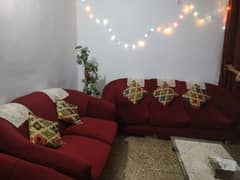 Mahroon Velvet Sofa Set