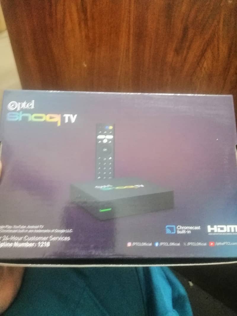 PTCL Shoq TV Andrion Box with voice control remote 0