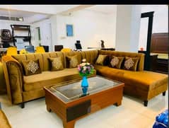 L shape sofa / corner sofa / six seater / velvet sofa / Sofa for sale