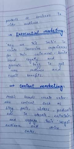 hand writings assignment & content writing work 0
