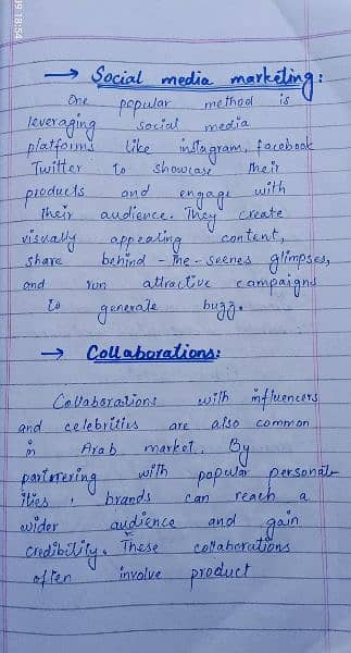 hand writings assignment & content writing work 2