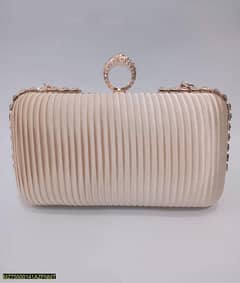 Women's Rexine embellished fancy clutch bag 0