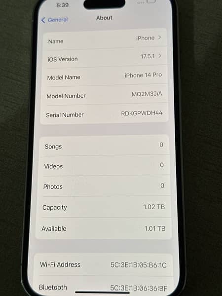 iPhone 14 Pro 1TB in Perfect Condition Non PTA 1