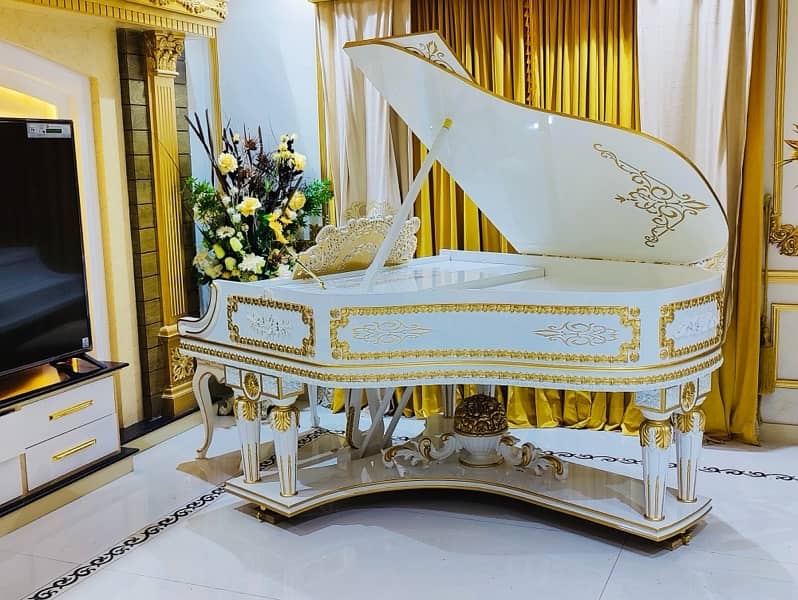 Beassclef hand carved Grand piano / Grand piano / antique piano / pian 2