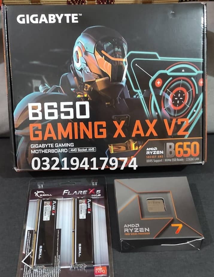 AMD Ryzen 7 7700X/B650 Gaming X AX V2/G. Skill Flare X5 32gbDDR5 6000 0