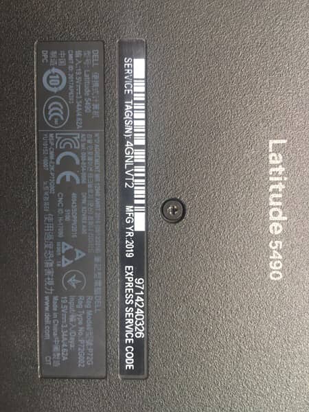 Dell Latitude 5490 Core i5 8th gen for sale/Laptop for sale 3