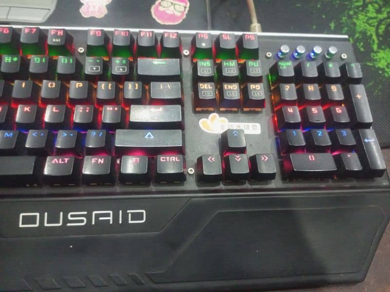 QUSAID Mechanical Gaming keyboard blue switches 0