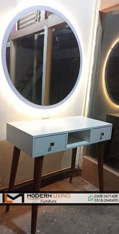 Modern Dressing Table round mirror best quality