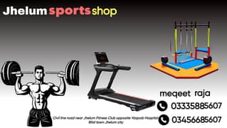 jhelum fitness treadmill / exersice bike /eliptical / bench press