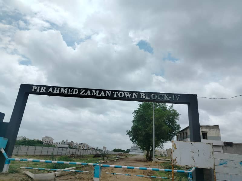 400 square yards 40 fit road plot for sale pir Ahmed Zaman Town block 4 0