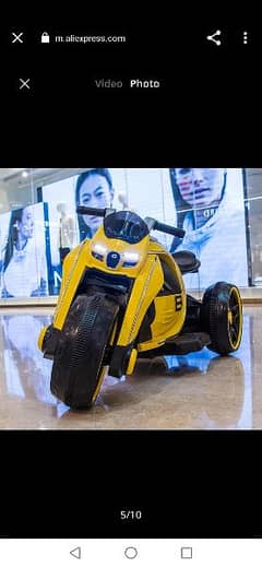 Kids Motorcycle, Tricycle for age 3 to 8 years Imported Battery . 0