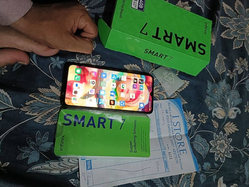infinix smart 7 only one year use 10/10 1