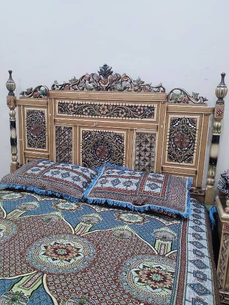 Complete Bed Set pure wood 1